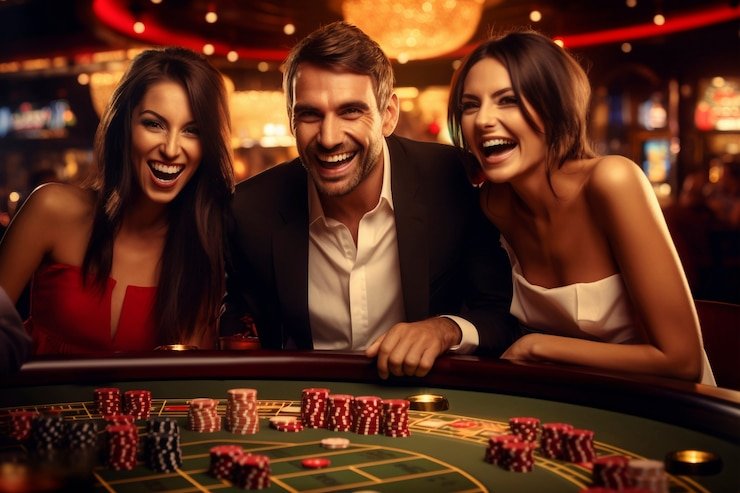 surga togel live dealer studio setup with professional croupiers